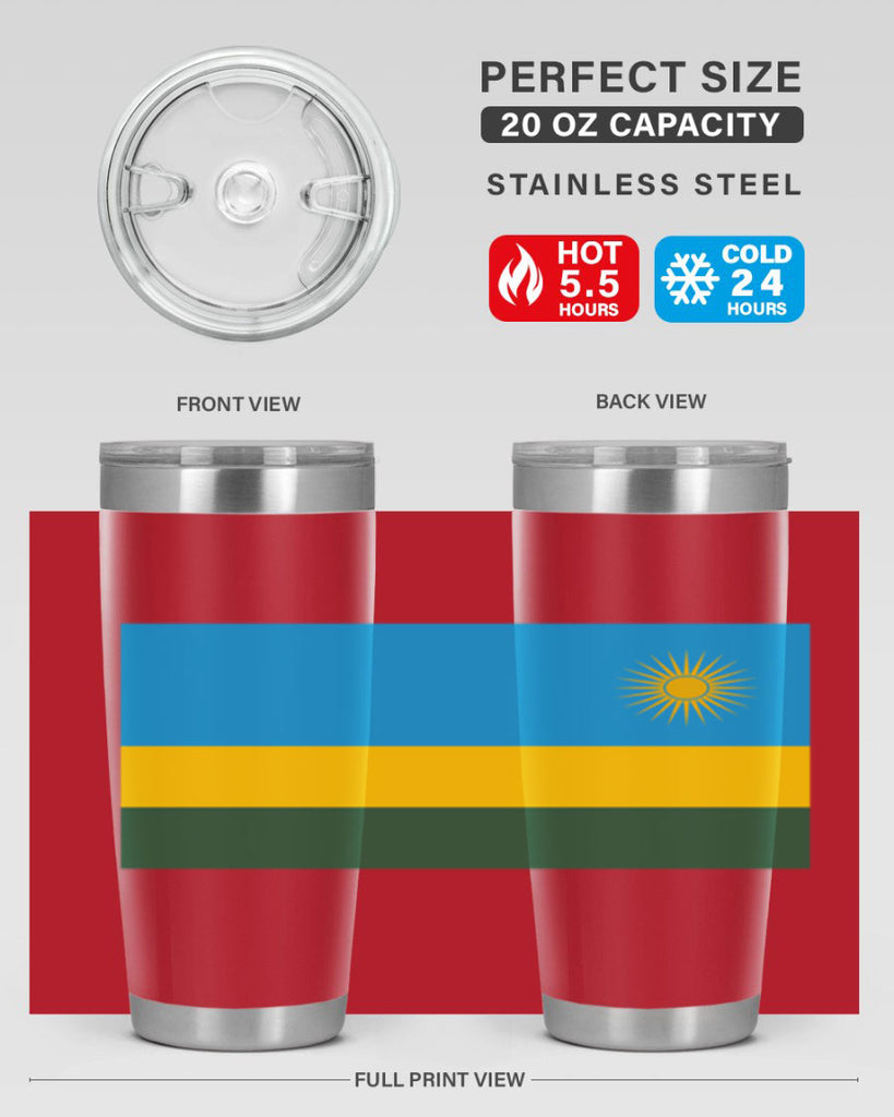 Rwanda 53#- world flags- Tumbler