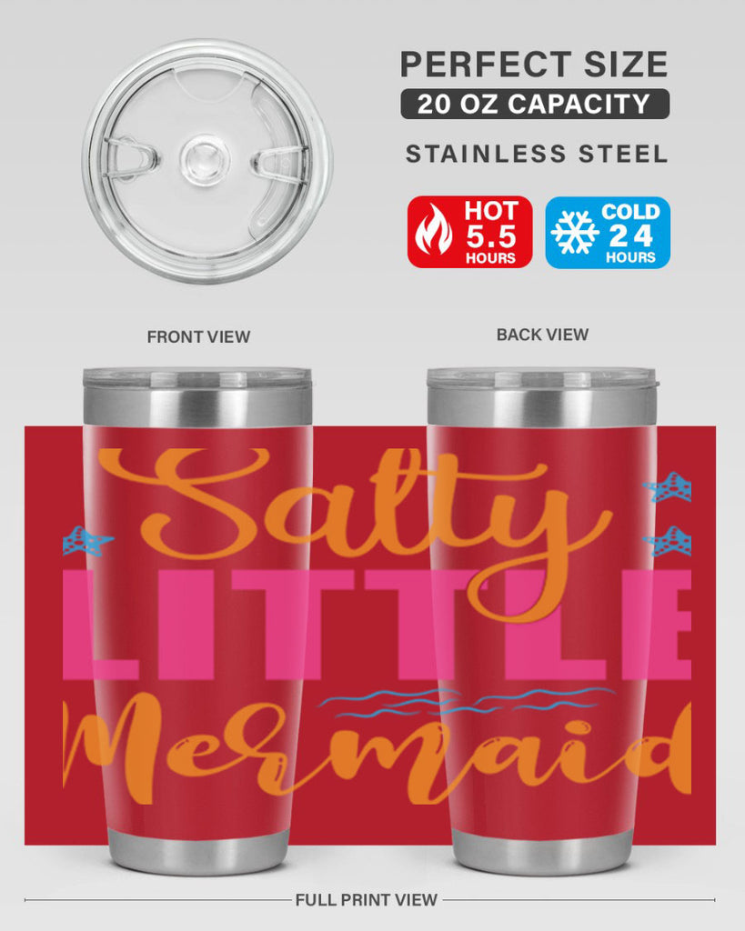 Salty Little Mermaid Design 574#- mermaid- Tumbler