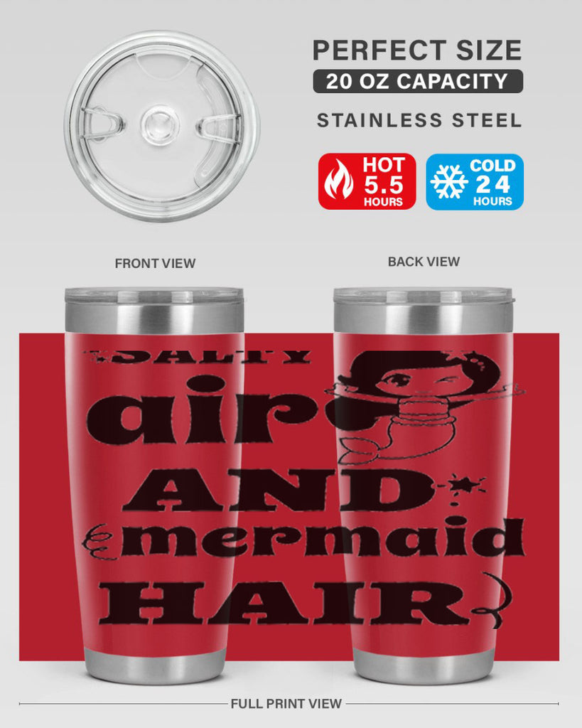 Salty air and mermaid hair 567#- mermaid- Tumbler