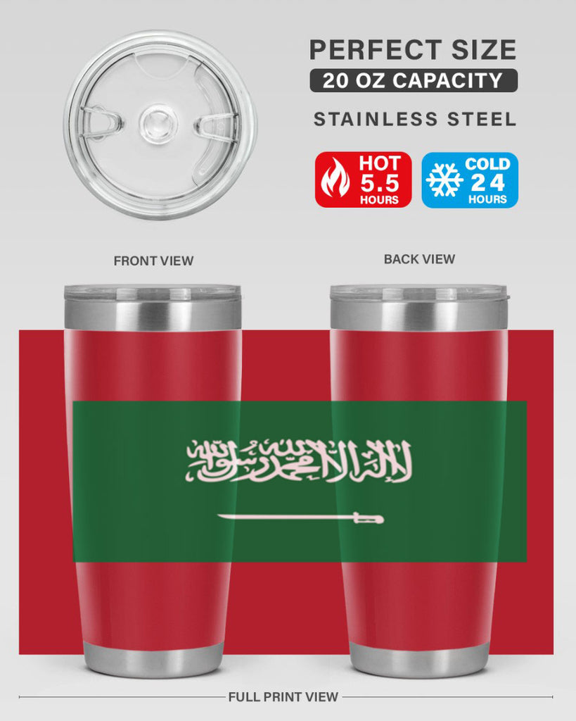 Saudi Arabia 46#- world flags- Tumbler