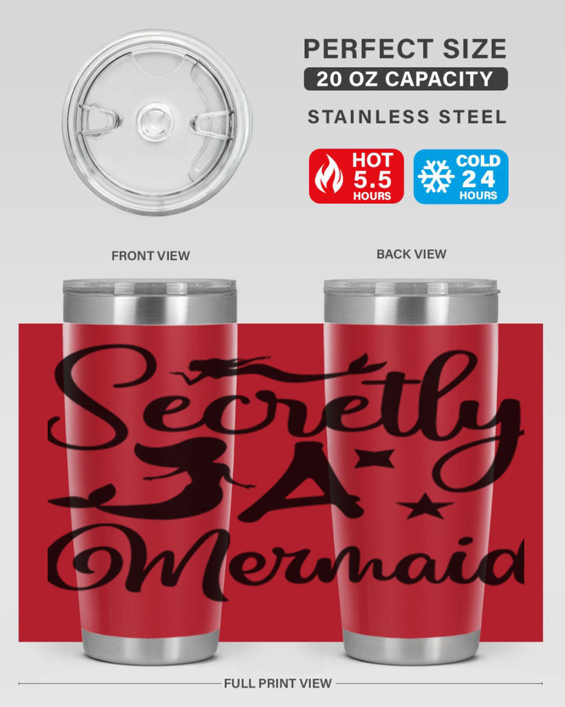 Secretly a mermaid 580#- mermaid- Tumbler