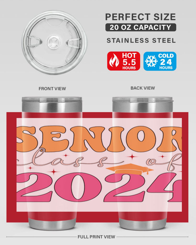 Senior class of 2024 19#- 12th grade- Tumbler