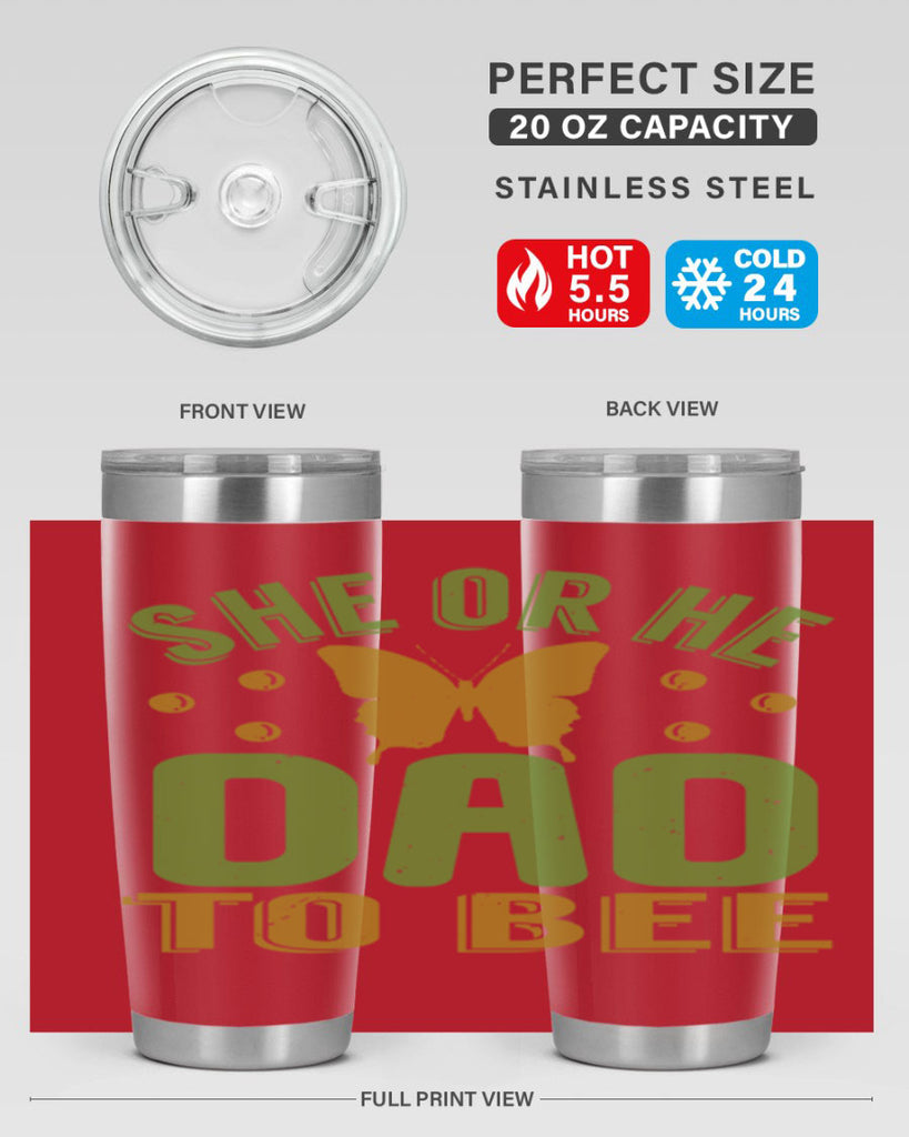 She or He Dad to bee Style 172#- baby- tumbler