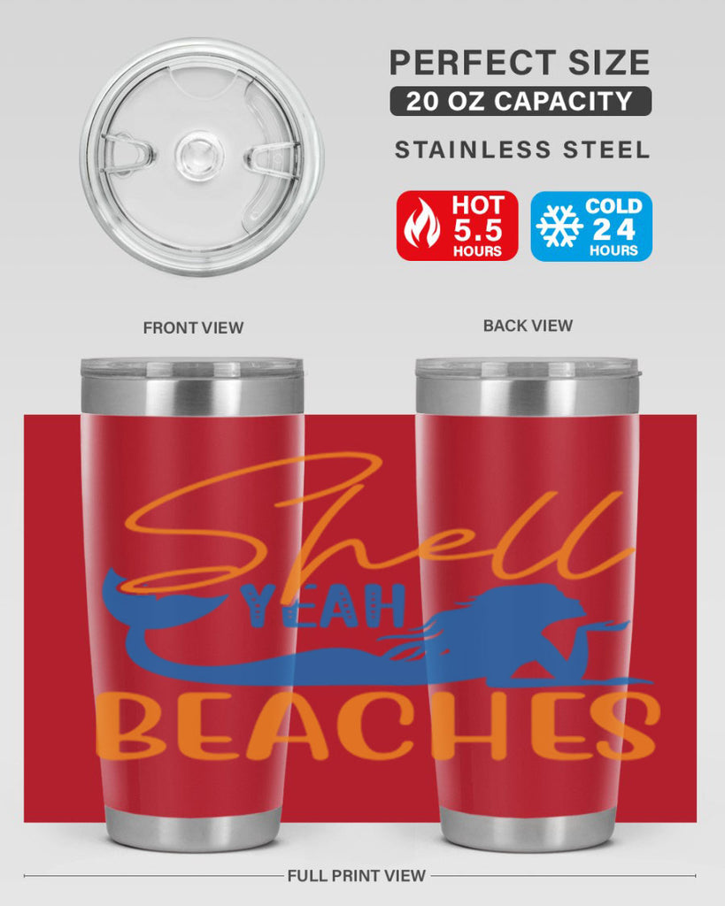 Shell Yeah Beaches 591#- mermaid- Tumbler