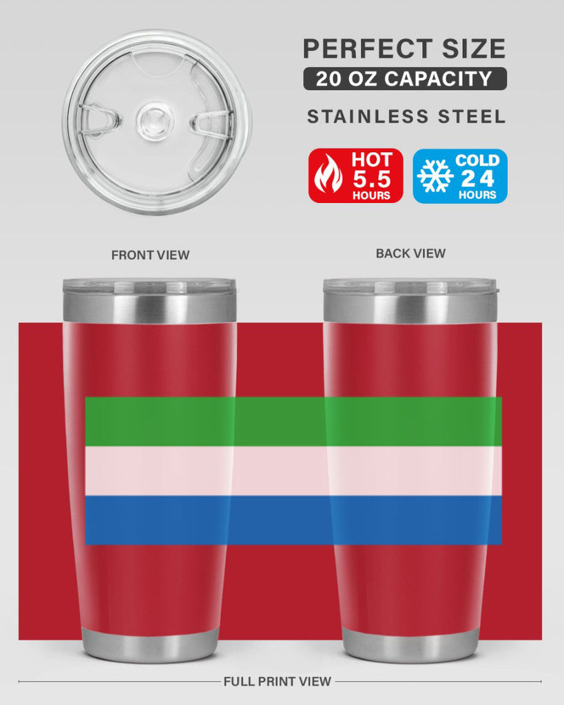 Sierra Leone 42#- world flags- Tumbler