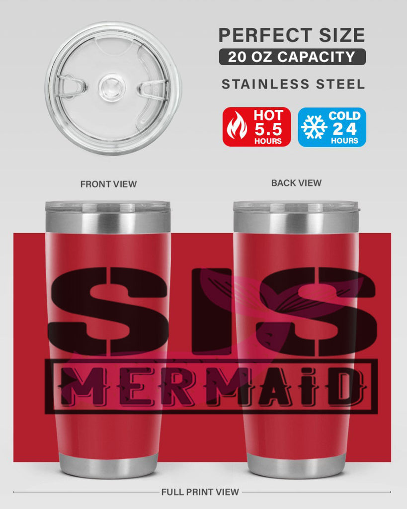 Sis mermaid 599#- mermaid- Tumbler