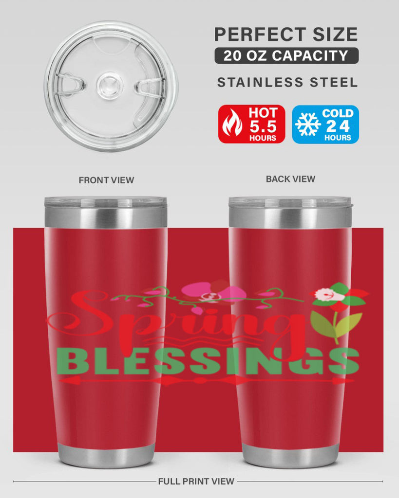 Spring Blessings 418#- spring- Tumbler