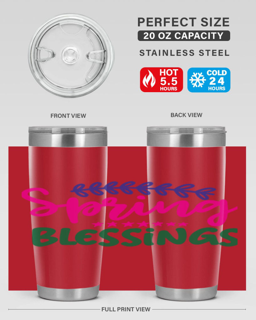Spring Blessings 419#- spring- Tumbler