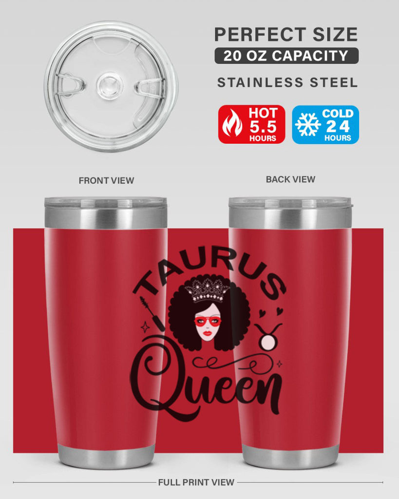 Taurus queen 505#- zodiac- Tumbler