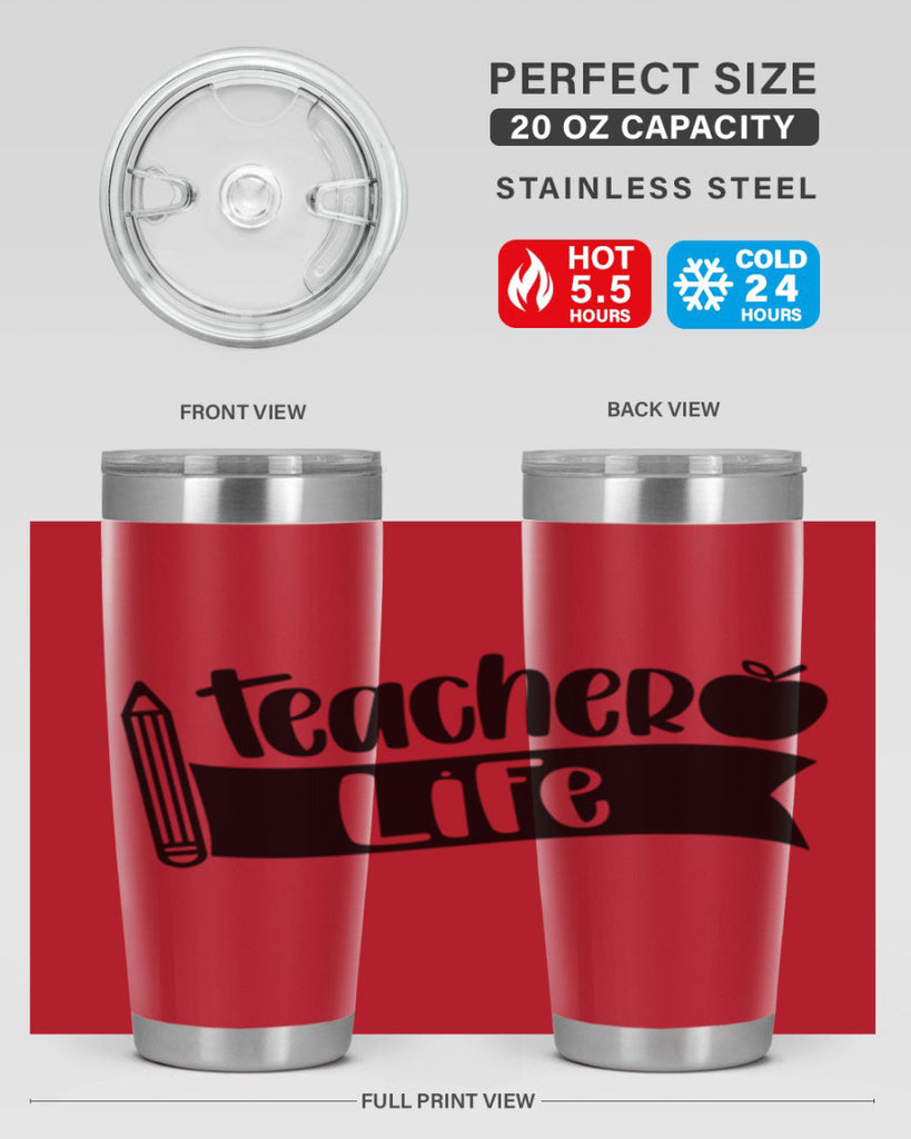 Teacher Life Style 52#- teacher- tumbler