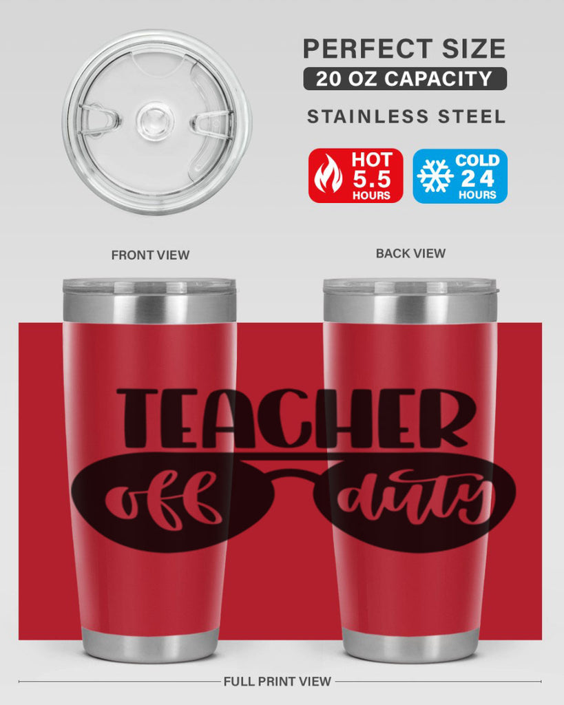 Teacher Off Duty Style 49#- teacher- tumbler