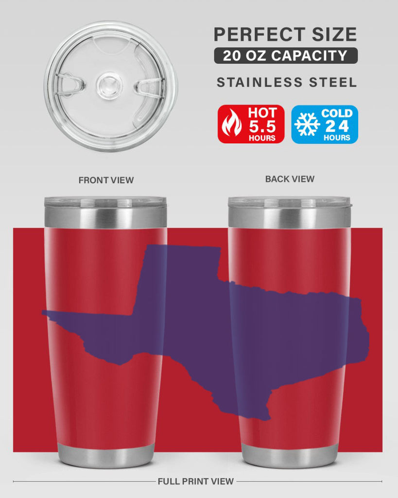 Texas 8#- stateflags- Tumbler