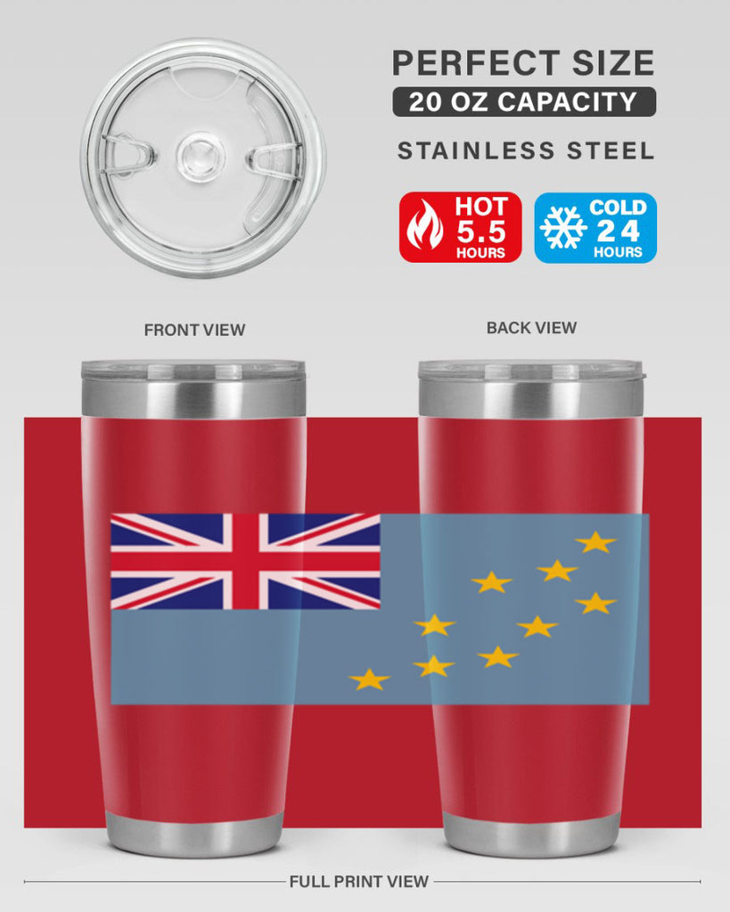 Tuvalu 15#- world flags- Tumbler