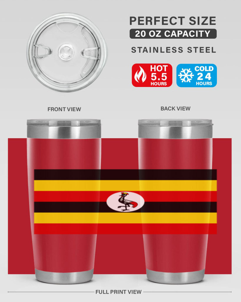 Uganda 14#- world flags- Tumbler