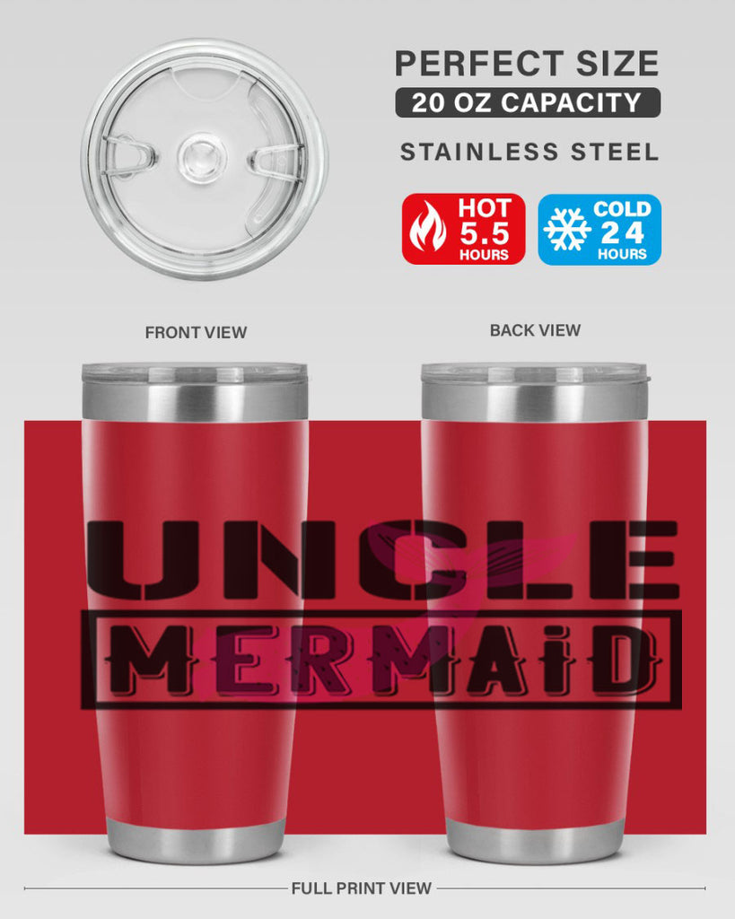 Uncle mermaid 634#- mermaid- Tumbler