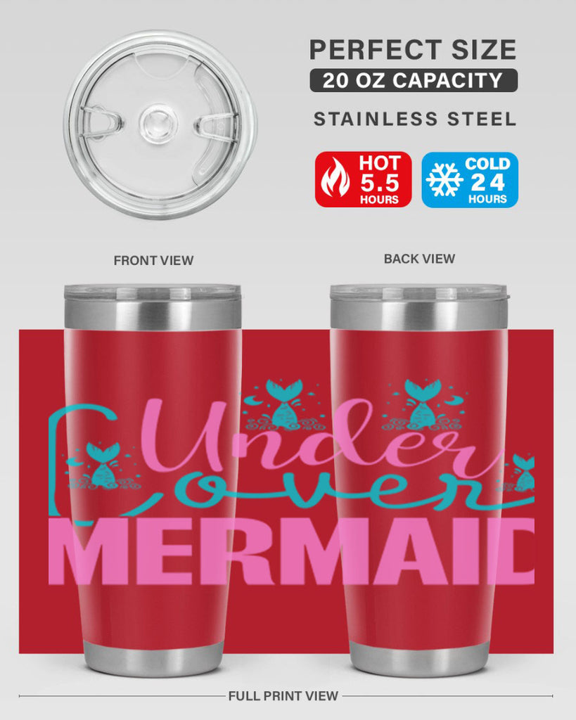 Under Cover Mermaid 643#- mermaid- Tumbler