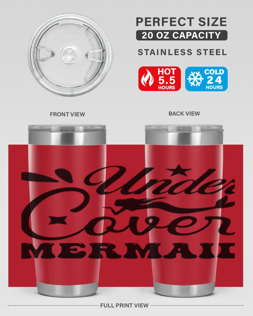 Under cover mermaid 646#- mermaid- Tumbler