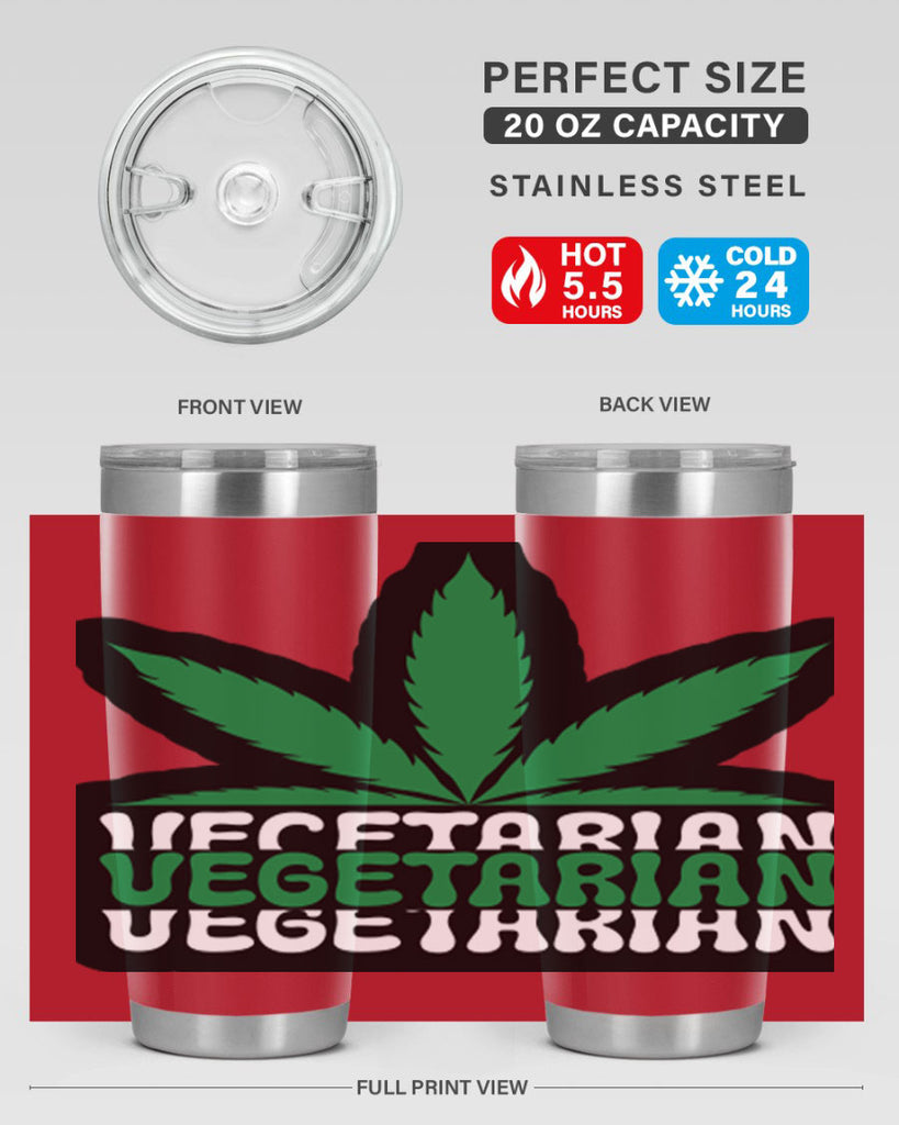 Vegetarian 271#- marijuana- Tumbler