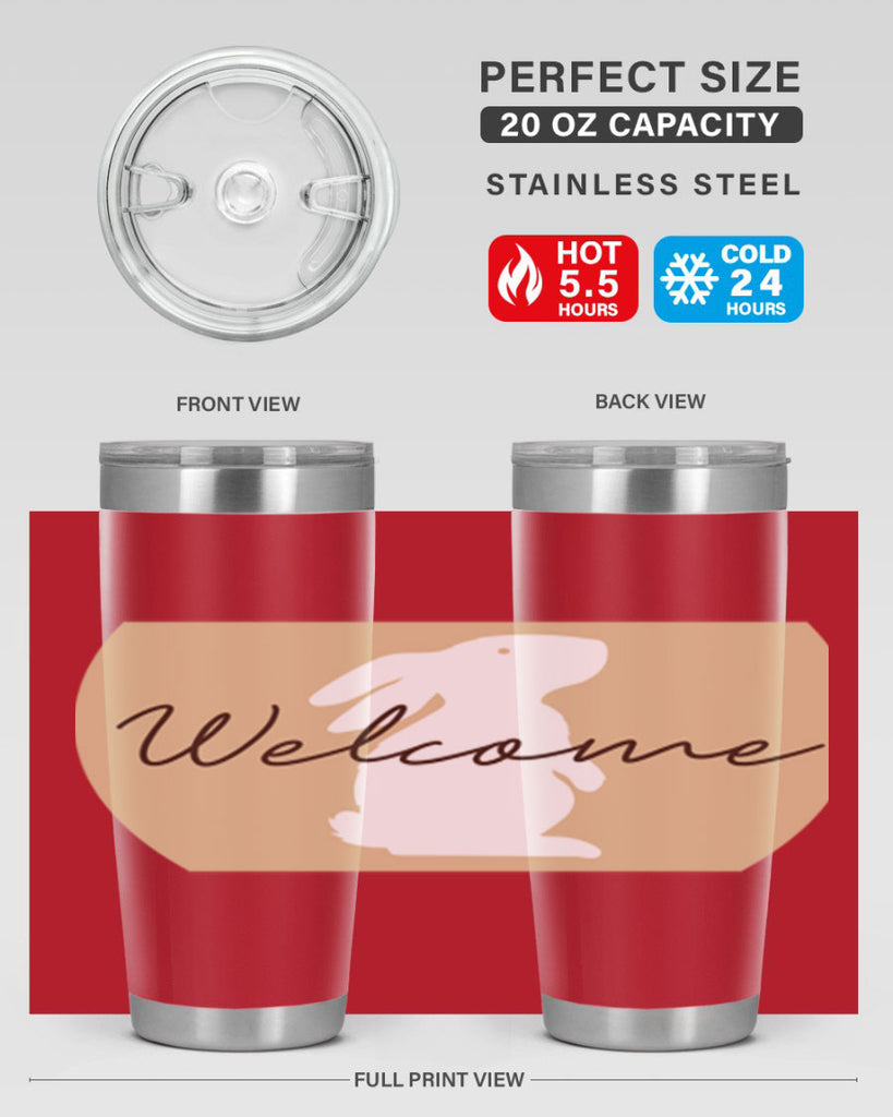 Welcome Bunny569#- spring- Tumbler