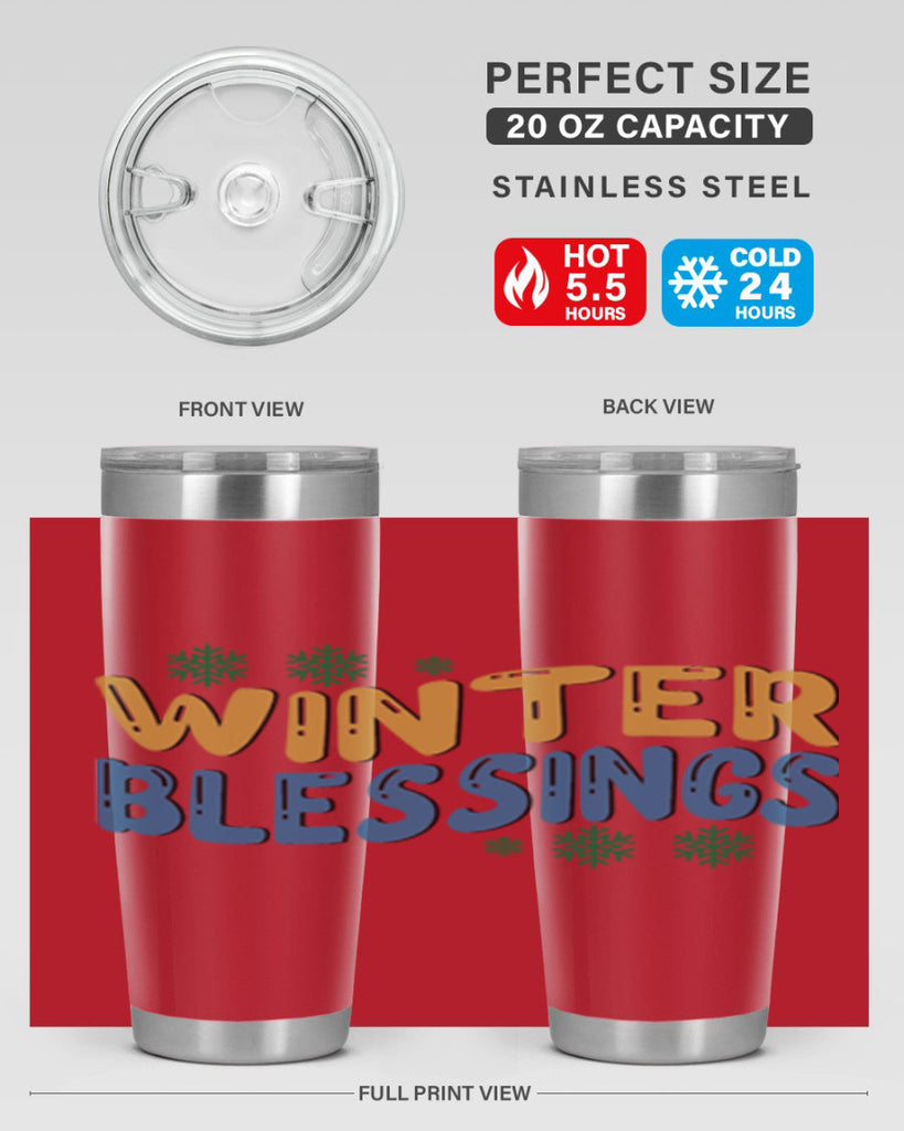 Winter Blessings 547#- winter- Tumbler