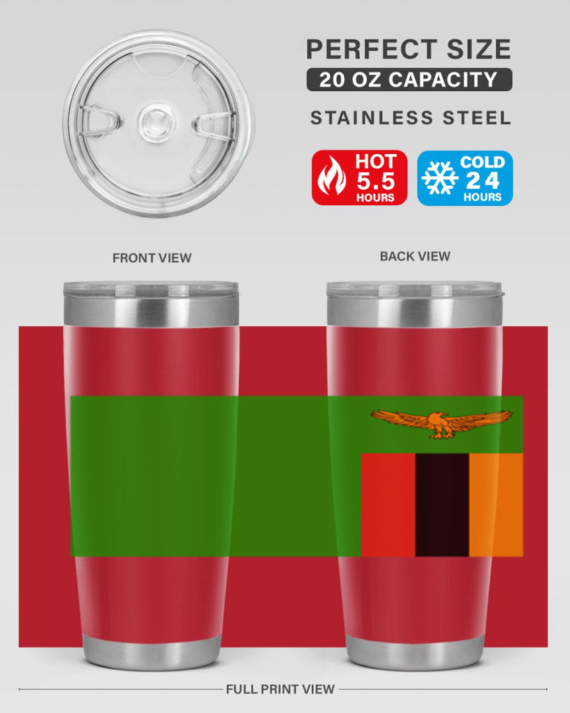 Zambia 2#- world flags- Tumbler