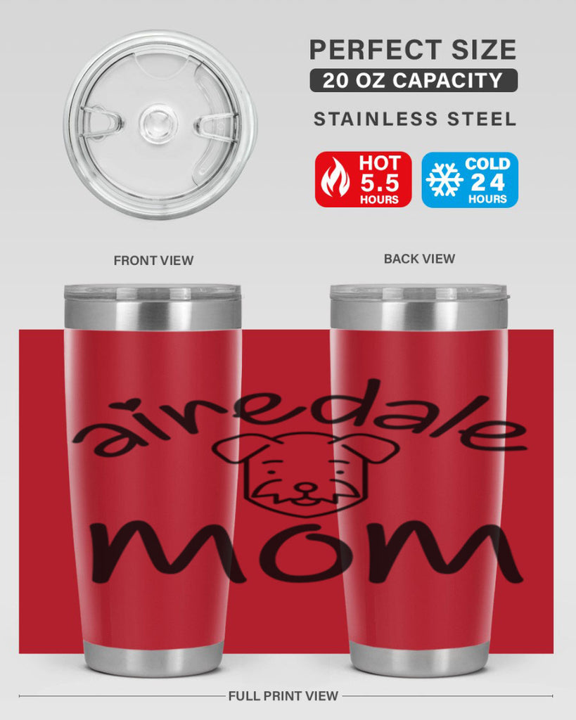 airedale mom 224#- mom- Tumbler