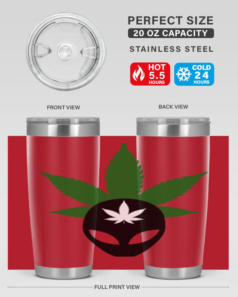 alien cannabis 11#- marijuana- Tumbler