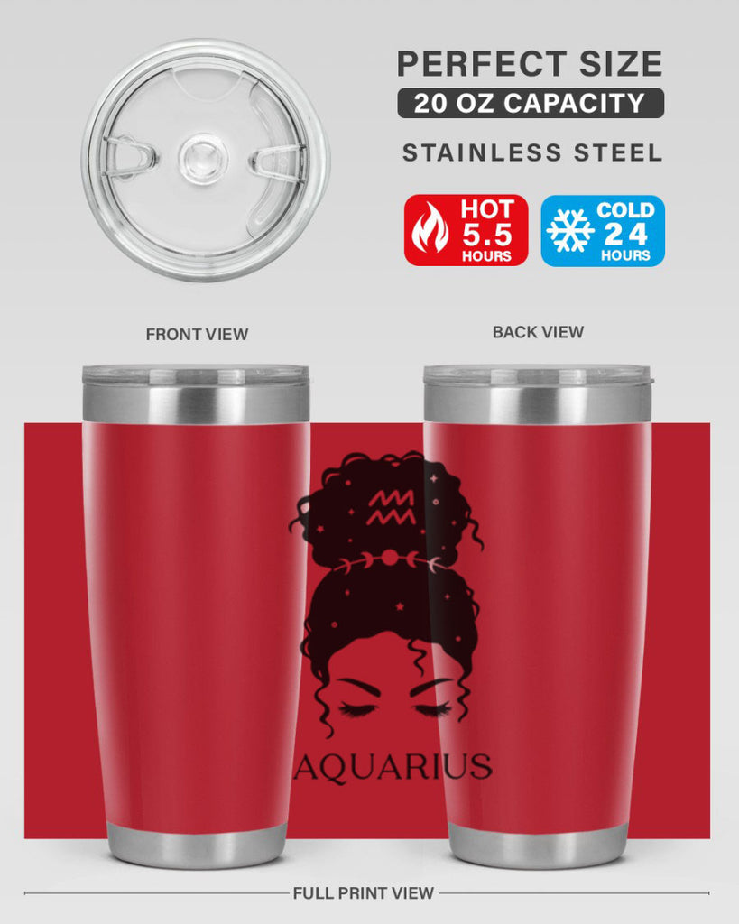 aquarius 81#- zodiac- Tumbler