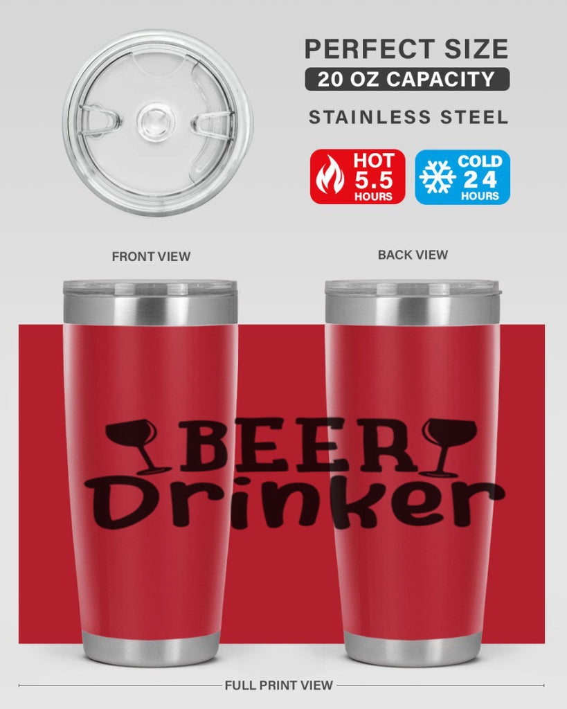 beer drinker 133#- beer- Tumbler