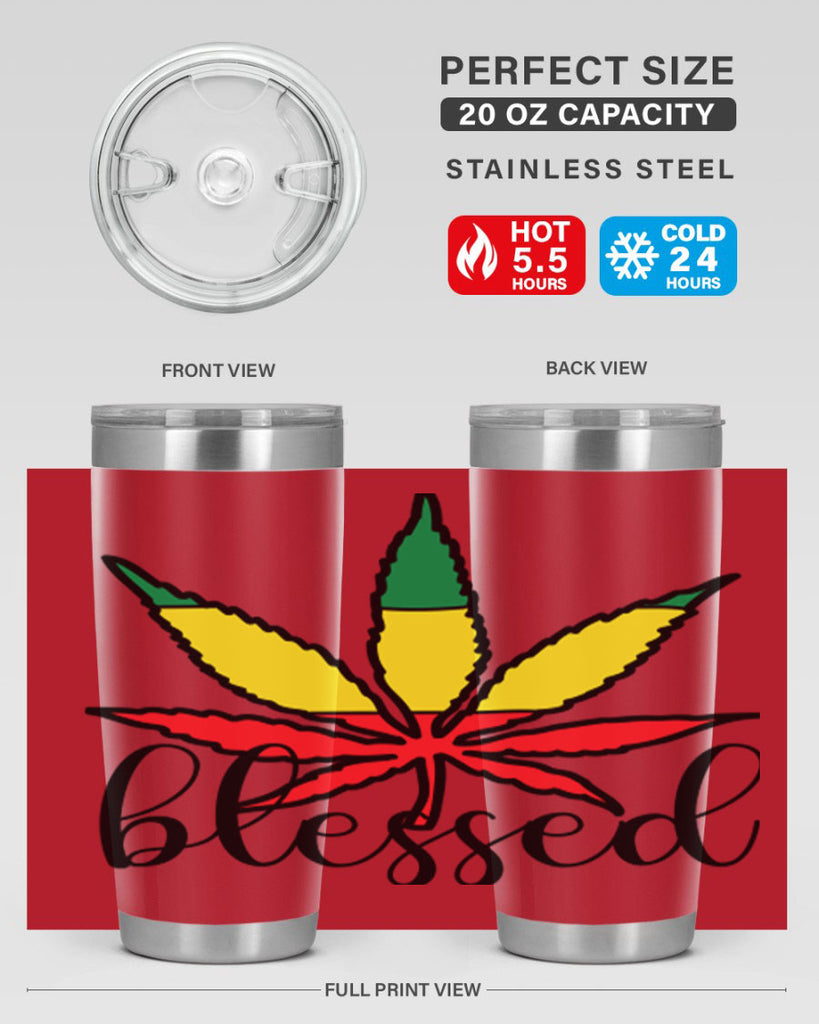 blessed cannabis jamacian 18#- marijuana- Tumbler