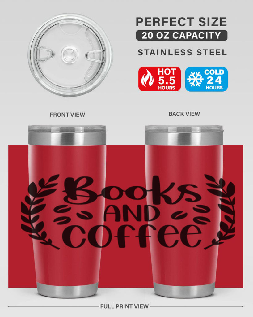 books and coffee 47#- reading- Tumbler