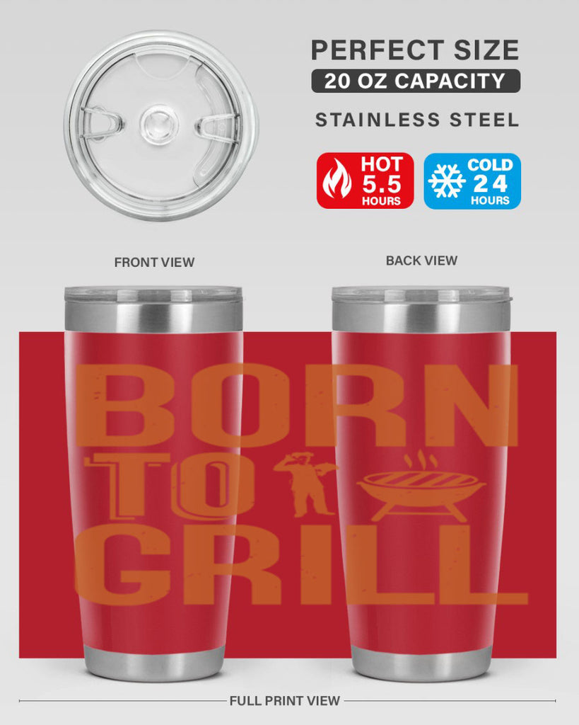 born to grill 1#- bbq- Tumbler