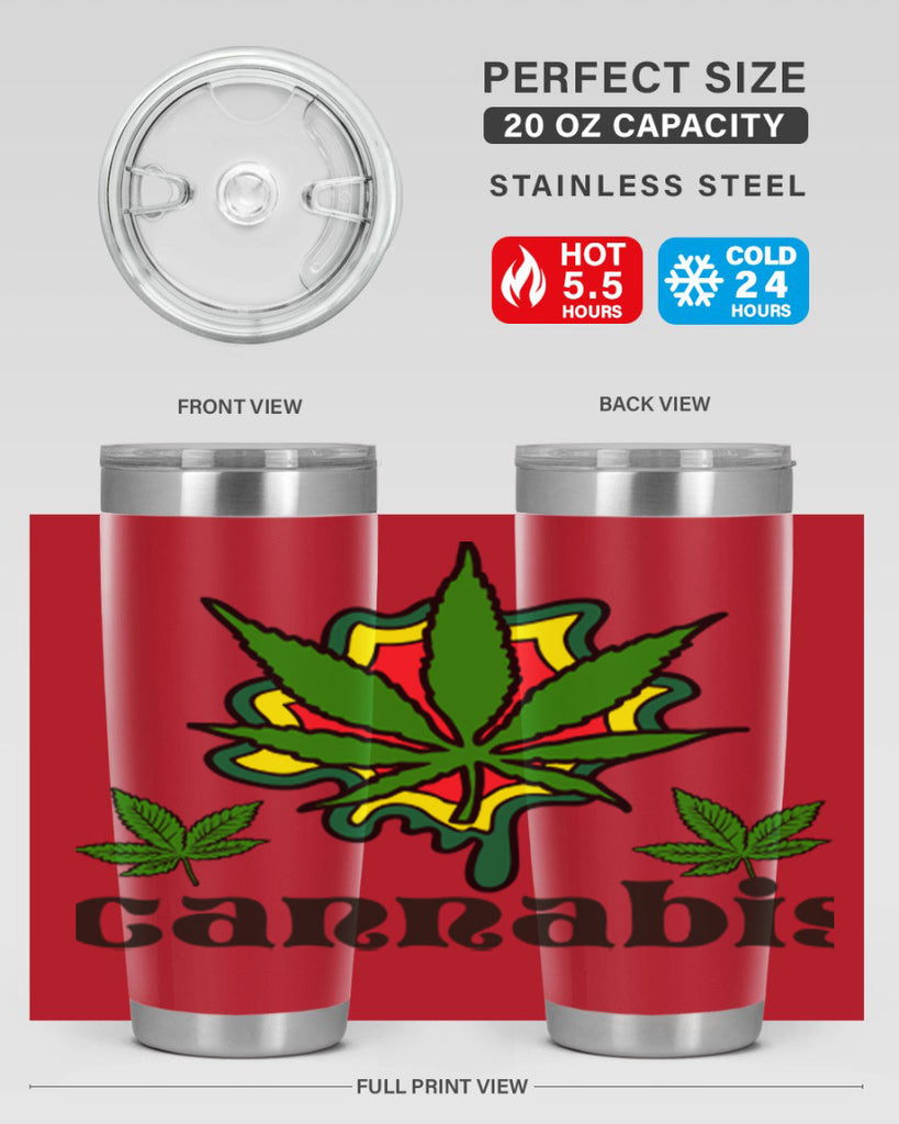 cannabis a 39#- marijuana- Tumbler