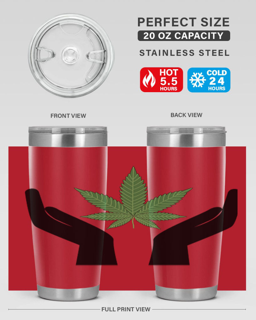 cannabis hands 44#- marijuana- Tumbler