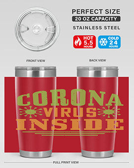 coronavirus inside Style 2#- corona virus- Cotton Tank