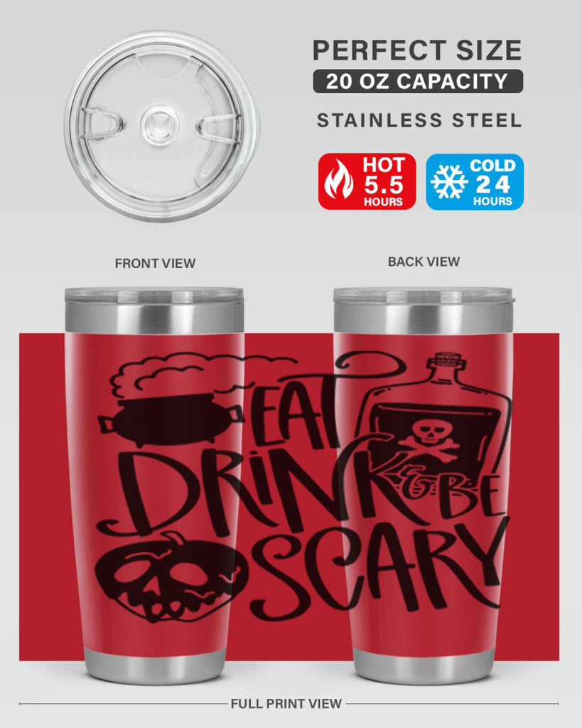 eat drink be scary 78#- halloween- Tumbler
