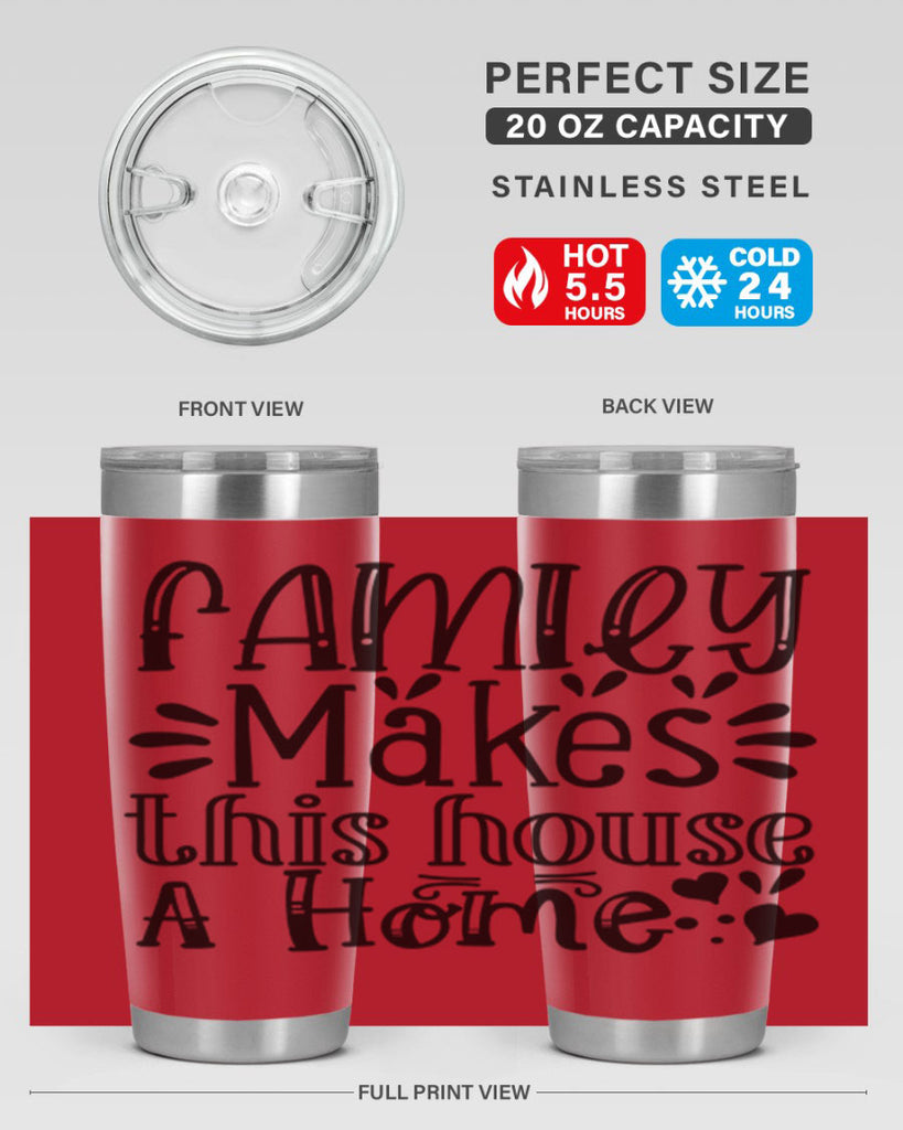 family makes this house a home 101#- home- Tumbler