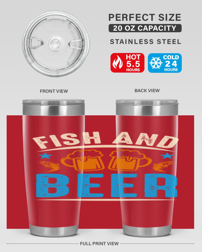 fish and beer 114#- beer- Tumbler