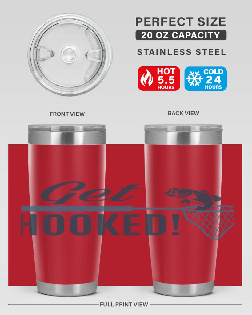 get hooked 133#- fishing- Tumbler