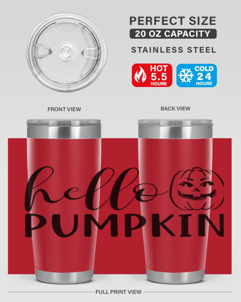 hello pumpkin 287#- fall- Tumbler