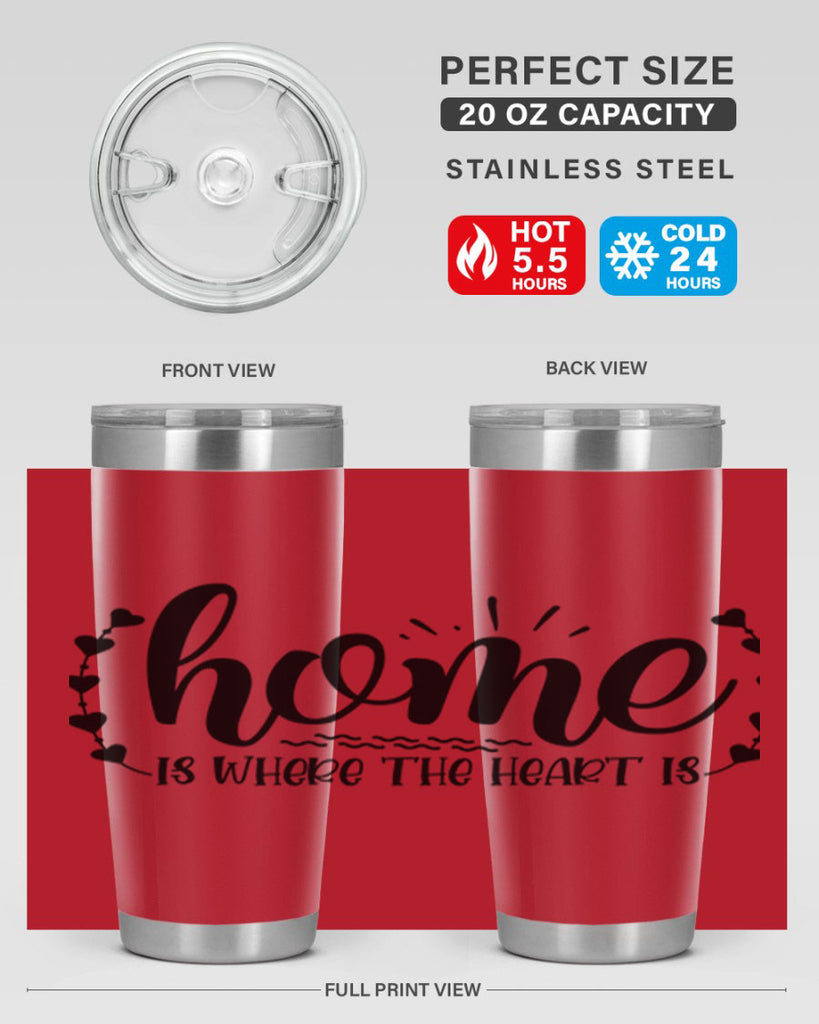home is where the heart is 38#- home- Tumbler