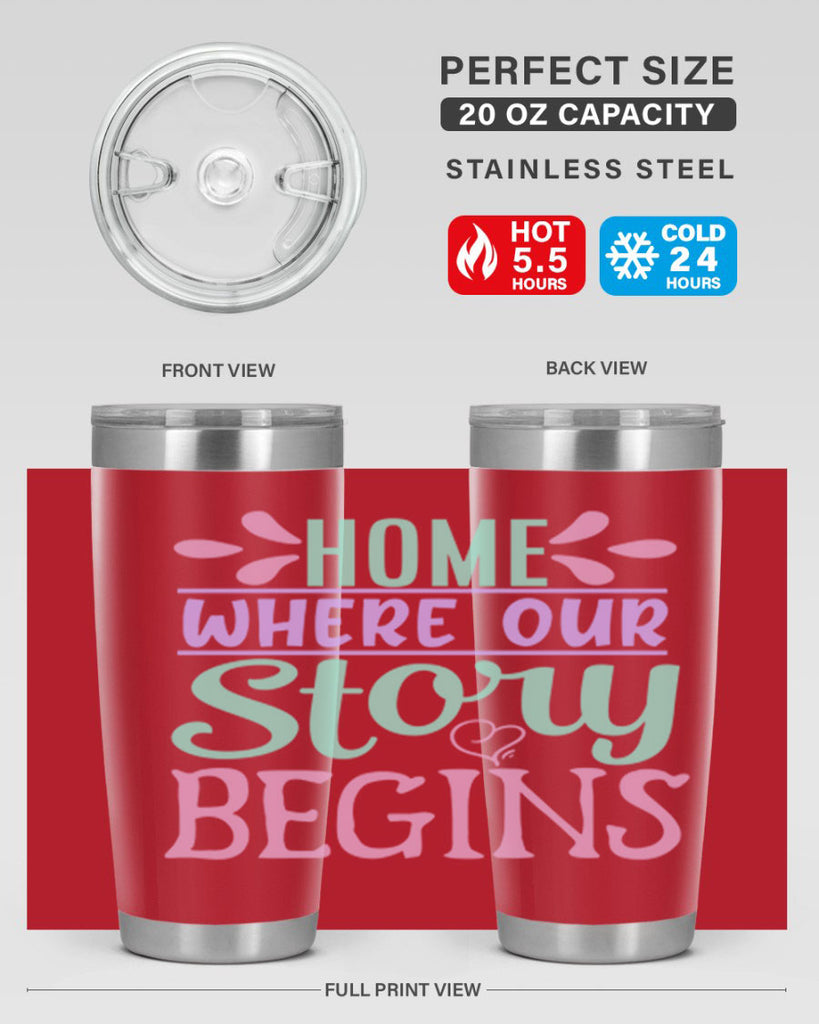 home where our story begins 23#- home- Tumbler