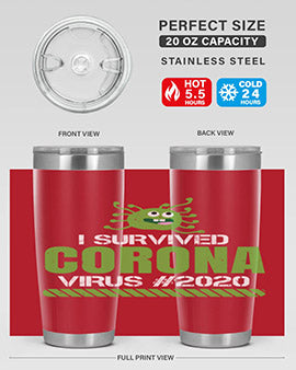 i survived coronavirus Style 33#- corona virus- Cotton Tank