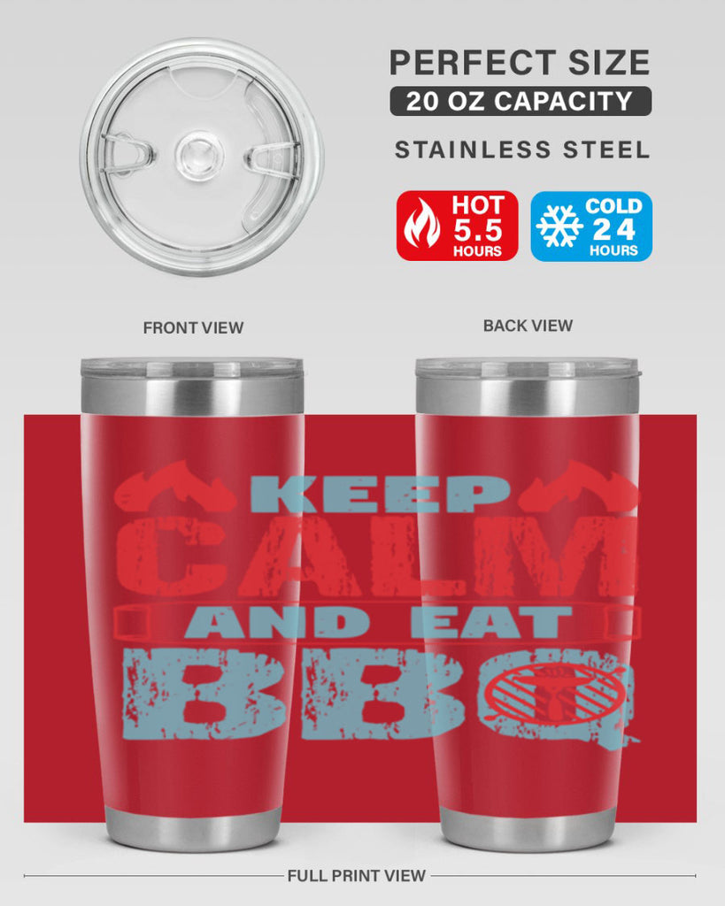 keep calm and eat bbq 30#- bbq- Tumbler