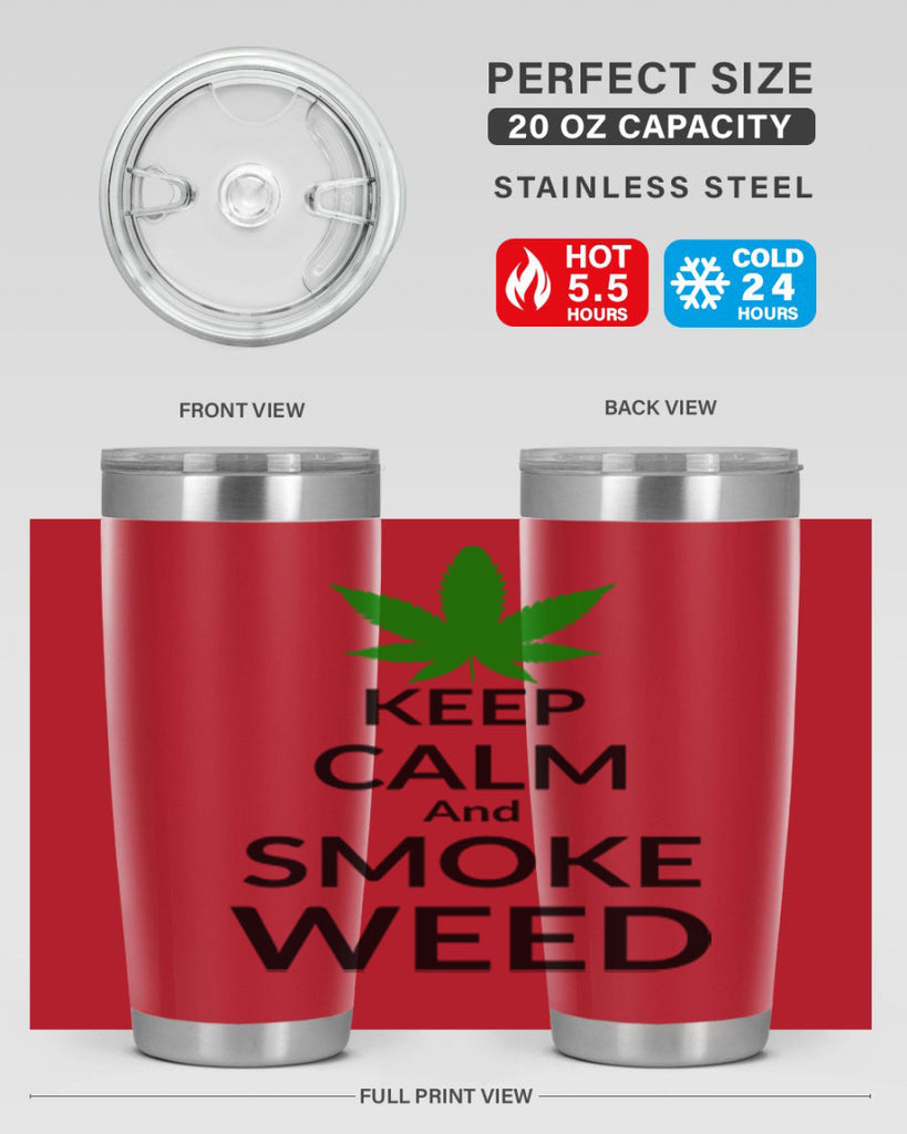 keep calm and smoke weed 173#- marijuana- Tumbler