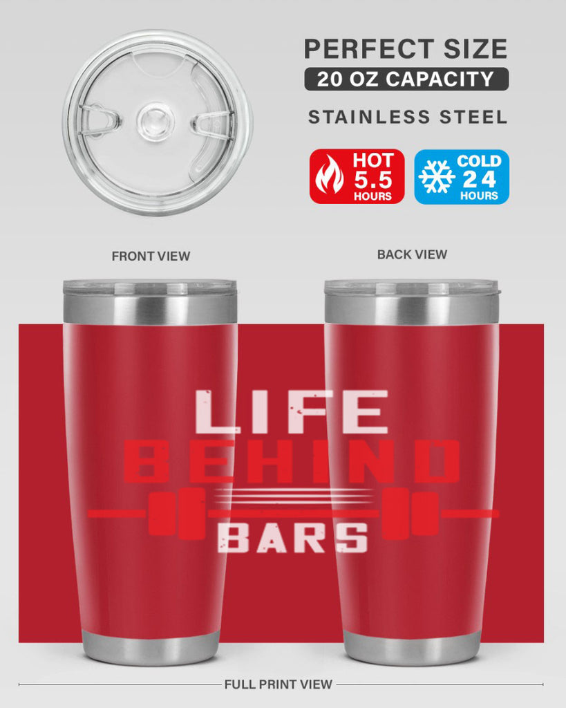 life behind bars 85#- gym- Tumbler