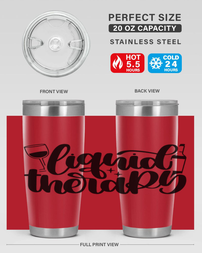 liquid therapy 45#- wine- Tumbler