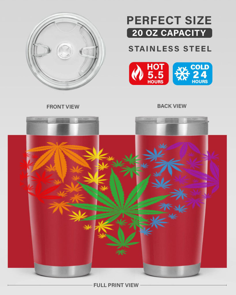 marijuana heart 200#- marijuana- Tumbler