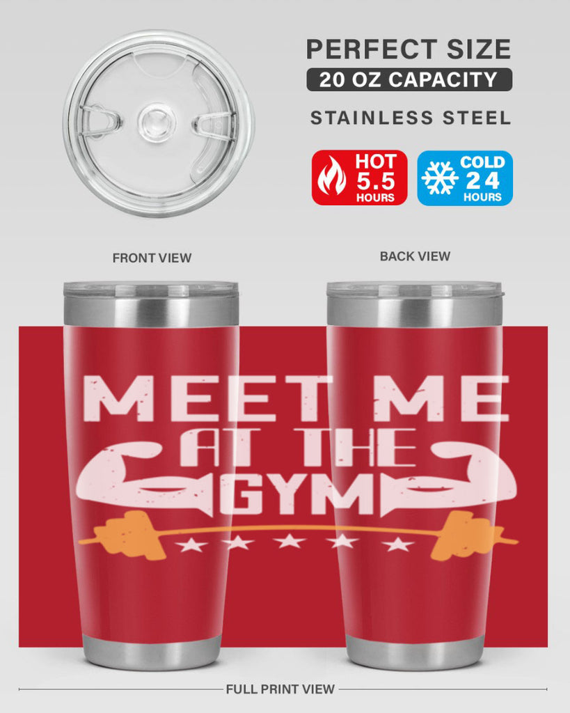 meet me at the gym 83#- gym- Tumbler