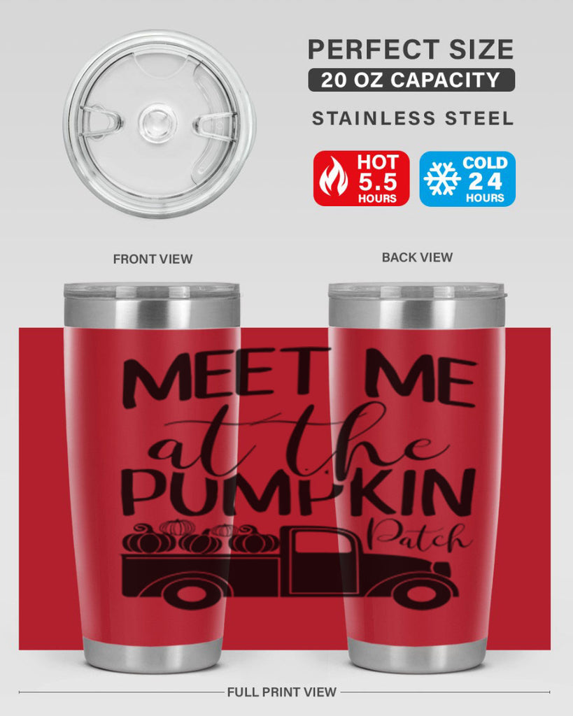 meet me at the pumpkin patch 424#- fall- Tumbler